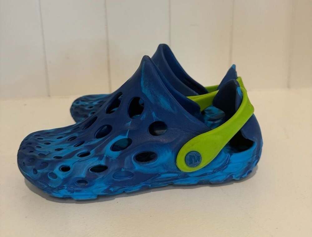Merrell Hydro H2O Kids Water Clogs Blue Green Size 2